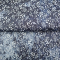 18767-15 ''Crinkled Indigo Florals''