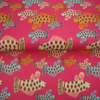 25219-12 ''Dotted Fish'' print