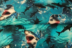 25055 "Great White Allover'' print