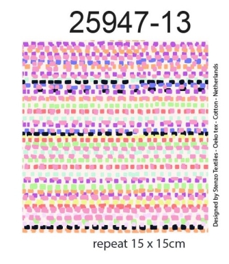 25947-13 ''Pastel Pattern'' print