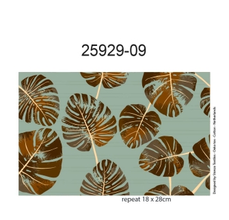 25929-09 ''Gradient Palms'' print