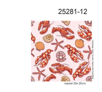 25281-12 ''Fancy Seafood'' print