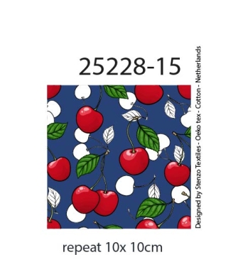 25228-15 ''Very Cherry'' print