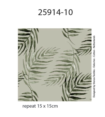 25914-10 ''Palm Leaves'' print