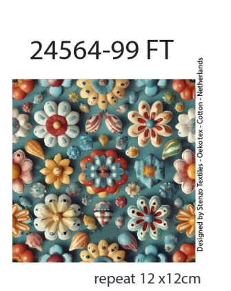 24564-99 ''Flower Buttons''