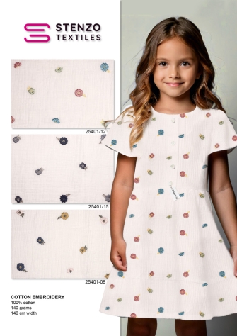 25401-12 "Embroidery le petit fleur"