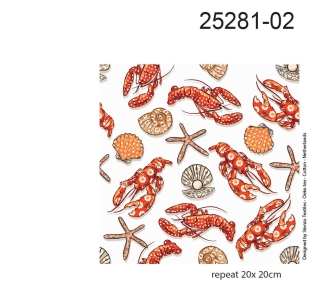 25281-02 ''Fancy Seafood'' print