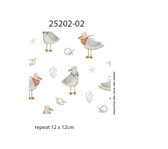 25202-02 ''Fancy Seagull'' print