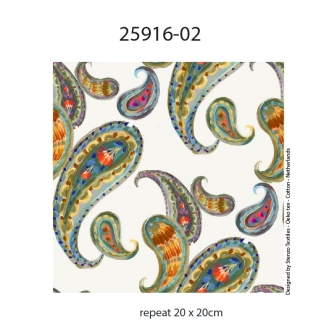 25916-02 ''Statement Paisley'' print