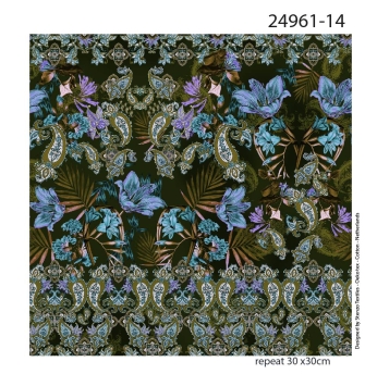 24961-14 ''Paisley Flowers''