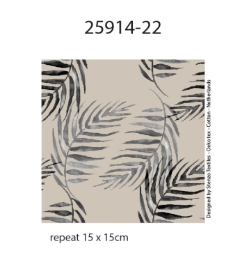 25914-22 ''Palm Leaves'' print