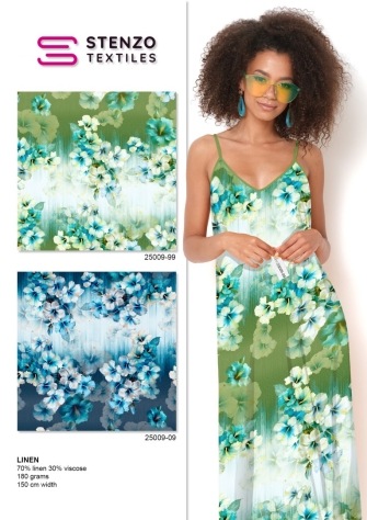 25009-09LI "Tropical Floral"print