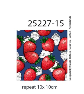 25227-15 ''Very Strawberry'' print