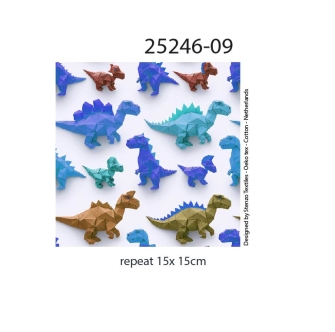 25246-09 ''Origami Dino's'' print