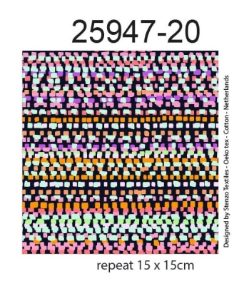 25947-20 ''Pastel Pattern'' print