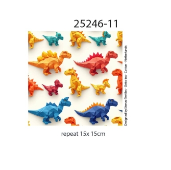 25246-11 ''Origami Dino's'' print