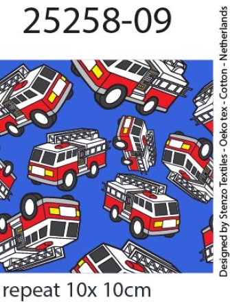 25258-09 ''Firetrucks'' print