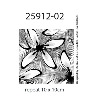 25912-02 ''Simple Flower'' print