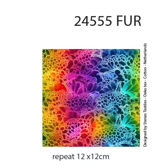 24555FT ''Floral Rainbow''