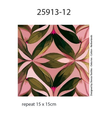 25913-12 ''Floral Kaleidoscope'' print