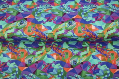 25249-99 ''Funky Chameleons'' print