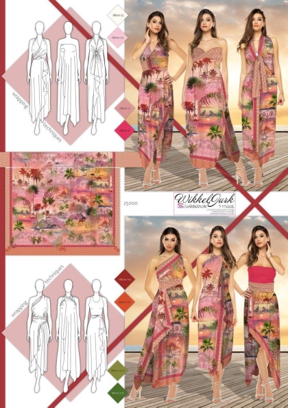 25000 ''Egypt'' Wrap-Around Dress Panel