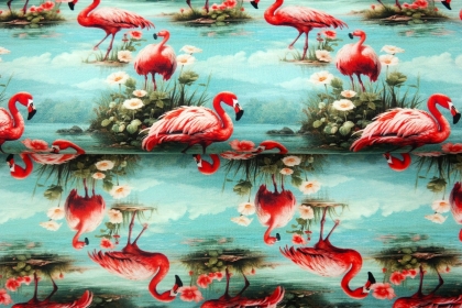 25919-09 ''Dreamy Flamingo'' print