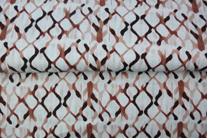 25306-09LI "The zigzag " printed linen