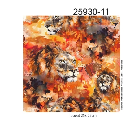 25930-11 ''Luring Lion'' print