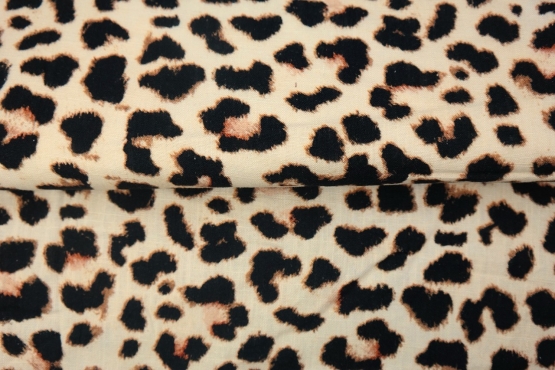 25314LI "cool leopard" woven linen