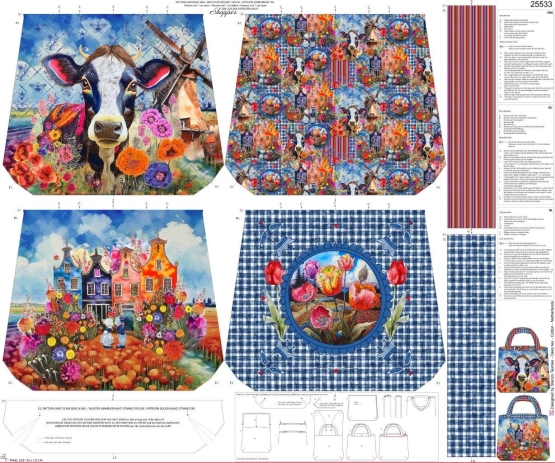 25533 "Holland Glory'' Bag panel