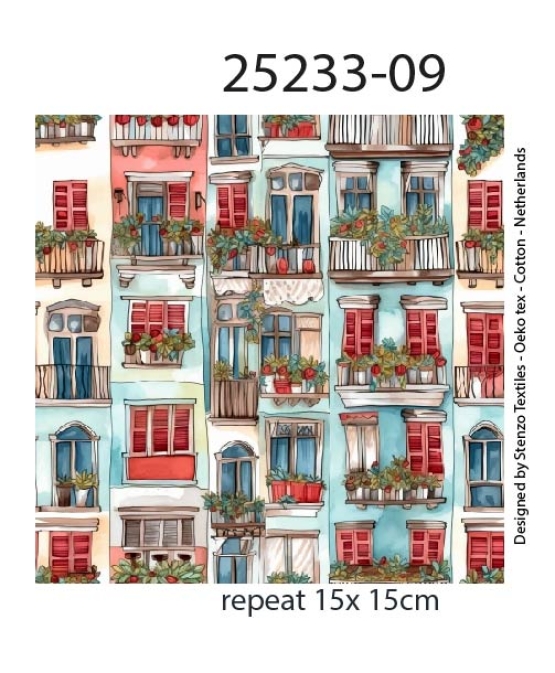 25233-09 ''Summer Balconies'' print