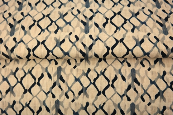 25306-22LI "The zigzag " printed linen